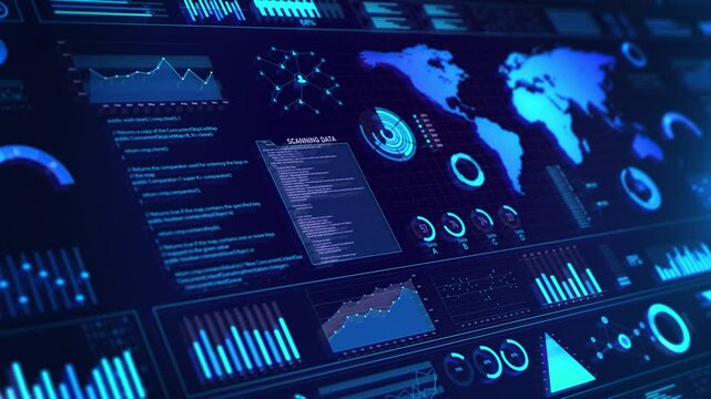 Business and market data analysis reports, infographics, bar stats charts diagrams. Statistics, stock Market Data Success, financial graph, economy data diagram money investment analysis finance 4K 3D