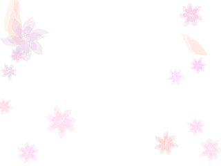 pink flower frame