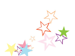 abstract colorful star