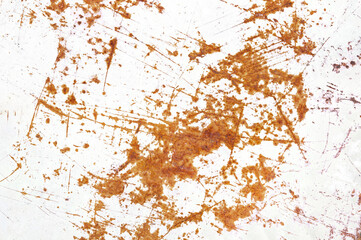 Rusty scratches on an old metal on a transparent background. Vintage scratched grunge texture effect for design.
