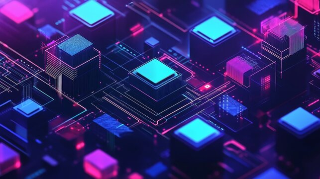 Blockchain investment and decentralization with market trends, digital asset fluctuations, and interconnected systems, highlighting the growth of blockchain in modern financial landscapes