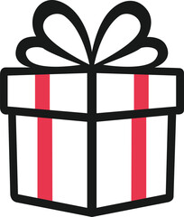 Silhouette Image Of Christmas Box
