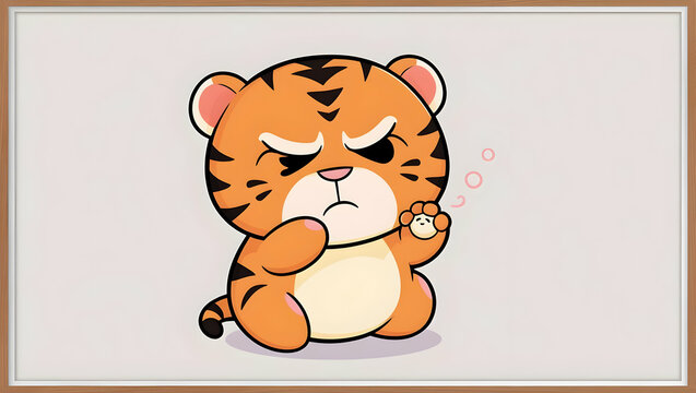  Cartoon chubby tigger funny and cute