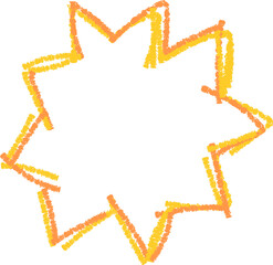 Doodle kids frame, hand drawn scribble decoration border for kindergarten or school album photo. Chidren crayon drawing. Cute color pencil ornament, 