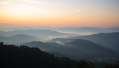 Obraz premium sunrise in the mountains
