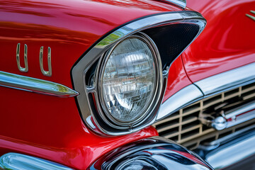  Lamp of classic car headlight, Car headlight.