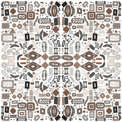 An original pattern for your napkin. Design elements from different styles.