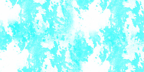 Fototapeta premium Abstract light blue grunge old damaged cracked paint wall background. Blue acrylic and watercolor textures on white paper background. Teal Sky distressed overlay with grainy, vivid textured