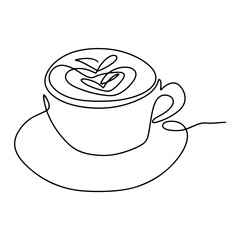 Coffee Icon Vector Line Art Graphic Design Decoration