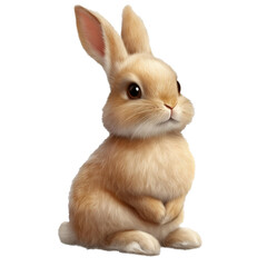 Obraz premium Cute Easter bunny png. transparent background isolated