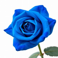 blue rose on a white background