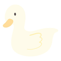 a cartoon duck on a transparent background