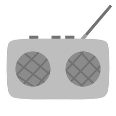 radio icon on transparent background