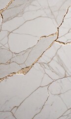 Obraz premium White marble made of fragments and with cracks