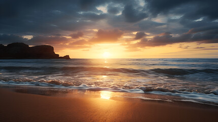 Obraz premium sunset over the sea