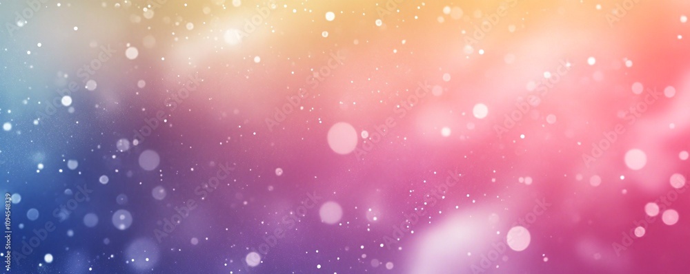 Poster colorful bokeh lights creating festive background illuminating special moments