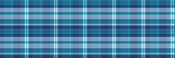 Valentines day texture vector plaid, girl seamless textile tartan. Birthday card background pattern fabric check in cyan and blue colors.