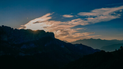 A breathtaking view of lush green hills unfolds, capturing the serenity of the French Pyrenees on the Camino de Santiago.