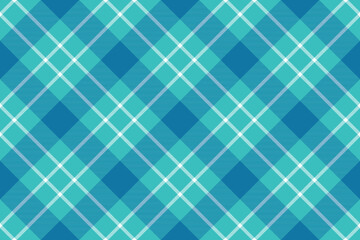 Tartan plaid background, diagonal check seamless pattern. Vector fabric texture for textile print, wrapping paper, gift card, wallpaper.