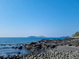한국 제주도 해안가 풍경