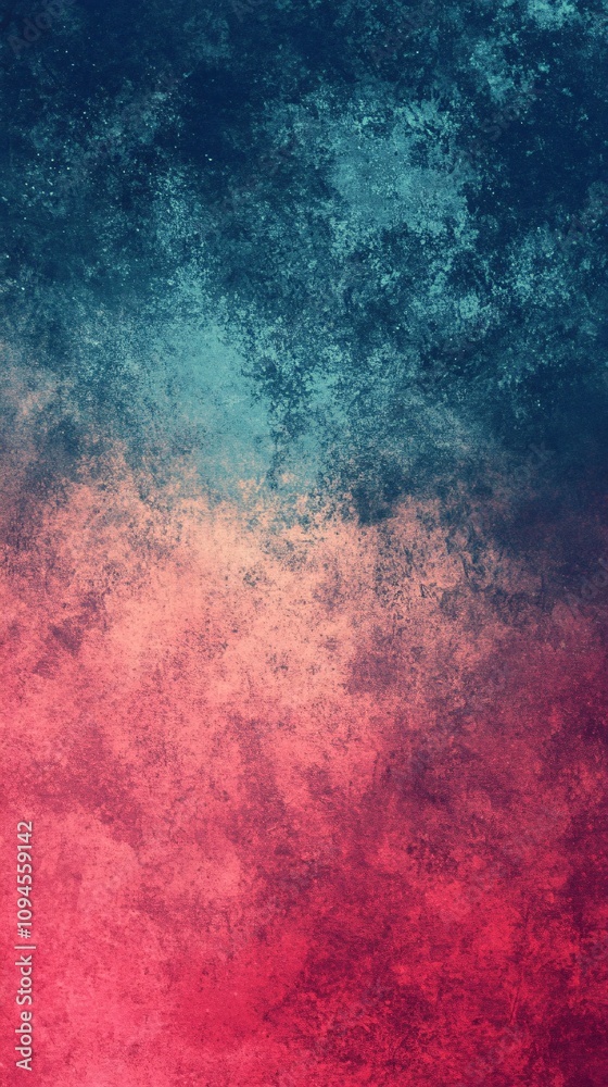 Poster Abstract pink and blue textured background creating a moody atmosphere