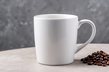 Fototapeta premium Empty white mug