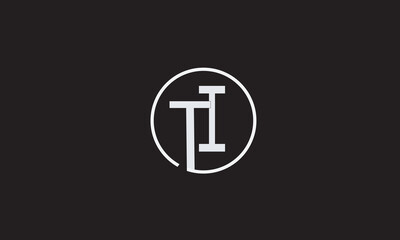 TI, IT, I, T Abstract Letters Logo Monogram