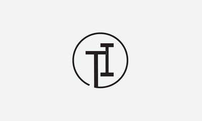 TI, IT, I, T Abstract Letters Logo Monogram