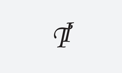 TI, IT, I, T Abstract Letters Logo Monogram