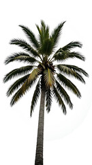 Obraz premium palm tree isolated on white, PNG file