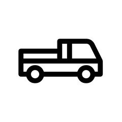 Obraz premium Truck icon symbol vector image illustration 