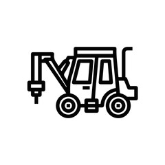Truck icon symbol vector image illustration
