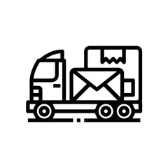 Truck icon symbol vector image illustration