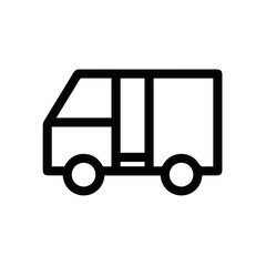 Fototapeta premium Truck icon symbol vector image illustration