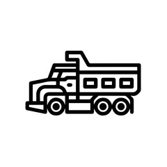Truck icon symbol vector image illustration
