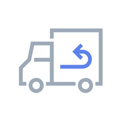 Truck icon symbol vector image illustration