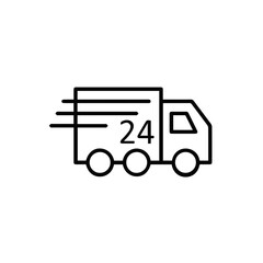 Truck icon symbol vector image illustration