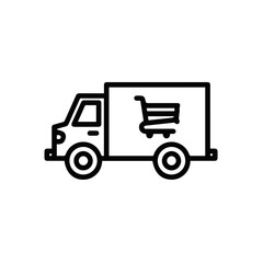 Truck icon symbol vector image illustration