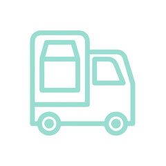 Truck icon symbol vector image illustration
