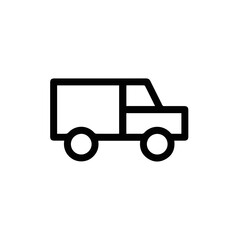 Fototapeta premium Truck icon symbol vector image illustration 