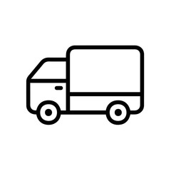 Fototapeta premium Truck icon symbol vector image illustration 