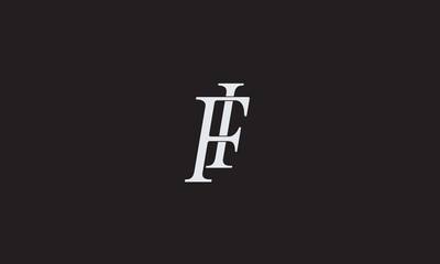 FI, IF, I, F Abstract Letters Logo Monogram