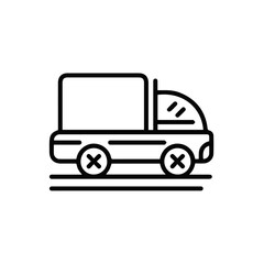 Truck icon symbol vector image illustration
