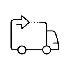 Truck icon symbol vector image illustration
