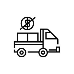 Truck icon symbol vector image illustration
