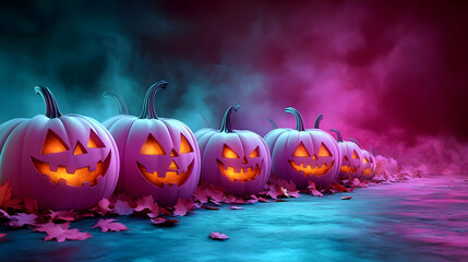 Halloween Jack-O-Lantern 3D Illustration