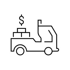 Truck icon symbol vector illustration
