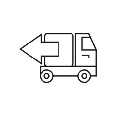 Truck icon symbol vector illustration
