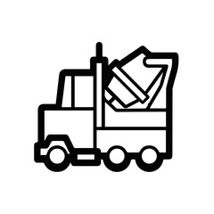 Truck icon symbol vector illustration

