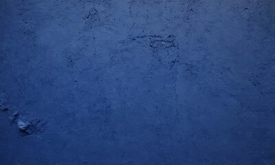 Abstract grunge decorative relief navy blue stucco wall texture